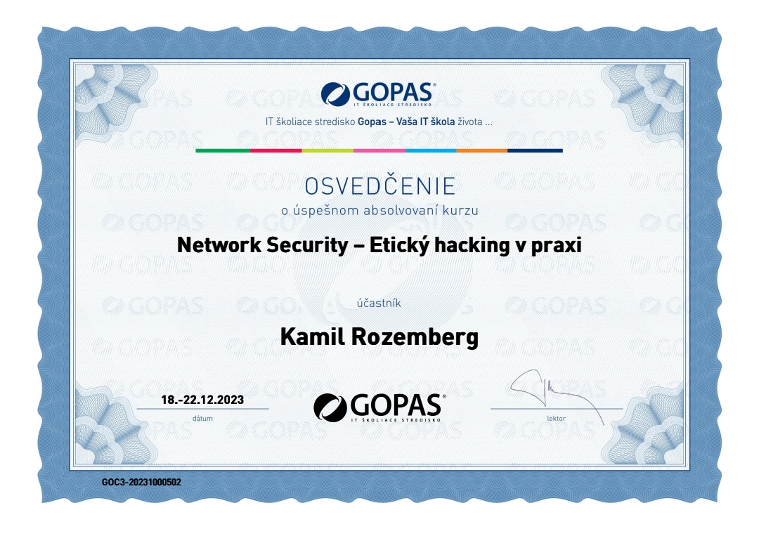 Network Security – Etický hacking v praxi